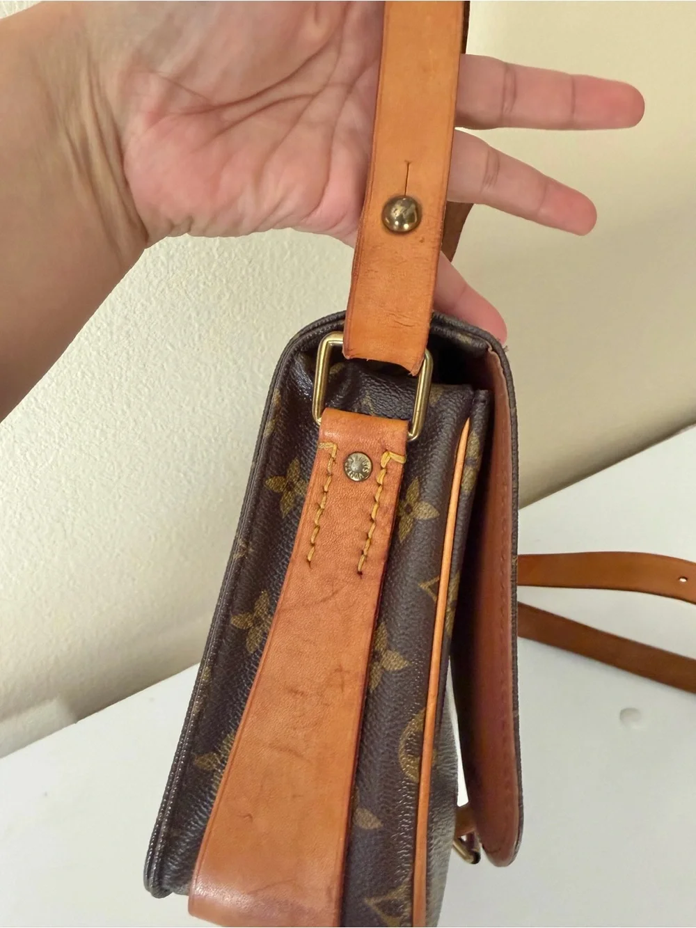 LOUIS VUITTON Cartouchiere MM Shoulder/Crossbody Bag Monogram